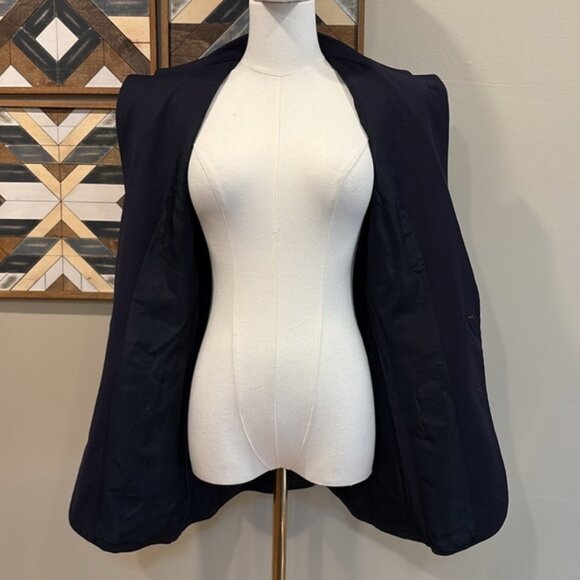Vintage Ralph Lauren Wool Crest Logo Blazer Jacket Navy Blue Gold Buttons size 4 - Picture 6 of 15